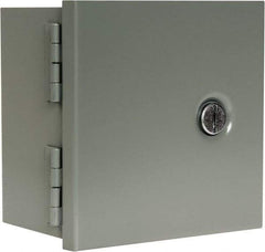 nVent Hoffman - Steel Junction Box Enclosure Hinge Flat Cover - NEMA 1, 6" Wide x 6" High x 4" Deep - Strong Tooling