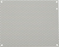 nVent Hoffman - 8-1/4" OAW x 10-1/4" OAH Powder Coat Finish Electrical Enclosure Perforated Panel - 12" x 10" Box, 16 Gauge Steel, Use with A12N104/A12N106/A12R106HCR - Strong Tooling