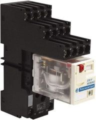 Schneider Electric - 1,500 VA Power Rating, Electromechanical Plug-in General Purpose Relay - 3 Amp at 250 VAC & 28 VDC, 6 at 250/277 VAC & 28 VDC, 8 Amp at 30 VDC, 4CO, 230 VAC at 50/60 Hz - Strong Tooling