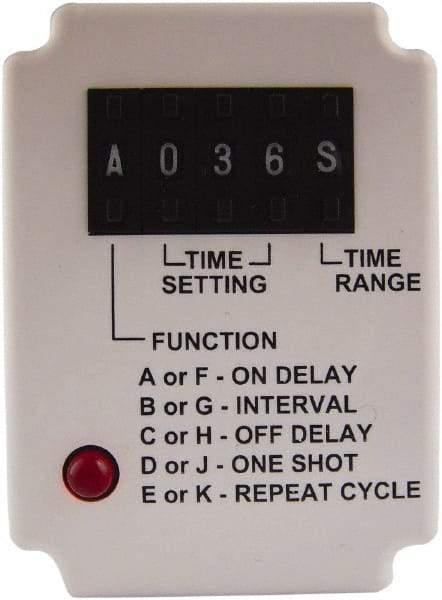 Square D - 11 Pin, 999 hr Delay, Multiple Range DPDT Time Delay Relay - 10 Contact Amp, 110 VDC & 120 VAC - Strong Tooling