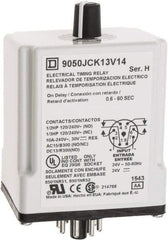 Square D - 8 Pin, 999 hr Delay, DPDT Time Delay Relay - 10 Contact Amp, 24 VAC/VDC - Strong Tooling