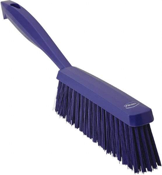 Vikan - 14" OAL, Polyester Staple Set Bench Brush - 2" Bristle Length, 6-3/8" Long Head, Purple - Strong Tooling