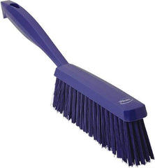 Vikan - 14" OAL, Polyester Staple Set Bench Brush - 2" Bristle Length, 6-3/8" Long Head, Purple - Strong Tooling