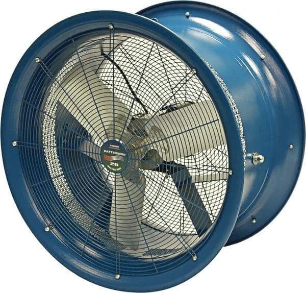 Patterson Fan - 26" Blade, 1 hp, 7,650 CFM, Industrial Circulation Fan - Suspension, 208-230/460 Volts, 1 Speed - Strong Tooling