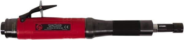 Chicago Pneumatic - 1/4" Collet, Straight Handle, Air Extended Length Die Grinder - 19,000 RPM, Rear Exhaust, 31.8 CFM, 0.8 hp, 90 psi, 9.5mm Inlet - Strong Tooling