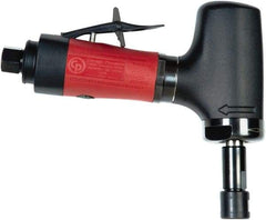 Chicago Pneumatic - 1/4" Collet, Angle Handle, Air Angle Die Grinder - 24,000 RPM, Rear Exhaust, 23.3 CFM, 0.54 hp, 90 psi, 6.35mm Inlet - Strong Tooling