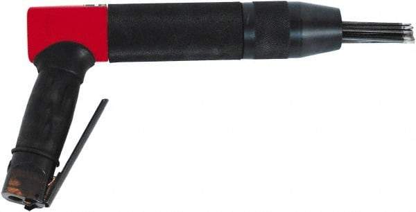 Chicago Pneumatic - 2,400 BPM, 0.92" Bore Diam, Pneumatic Pistol Grip Needle Scaler - 7" Needle Length, 4.2 CFM, 90 psi, 1/4 NPT Inlet - Strong Tooling