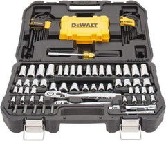 DeWALT - 108 Piece 1/4 & 3/8" Drive Mechanic's Tool Set - Comes in Blow Molded Case - Strong Tooling