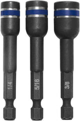 Irwin - 3 Piece, Magnetic Nutsetters Handle, Hex - 1/4 to 3/8" Hex - Strong Tooling