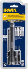 Irwin - 4 Piece 3/16" Concrete Anchor Installation Kit - For Use with Impact Drivers and Rotary Drills - Strong Tooling