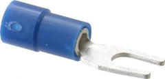 Thomas & Betts - #6 Stud, 16 to 14 AWG Compatible, Partially Insulated, Crimp Connection, Standard Fork Terminal - Strong Tooling