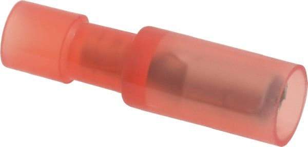 Thomas & Betts - 22 to 16 AWG Bullet Connector - 0.153" Bullet Diam, Red Nylon Insulation - Strong Tooling