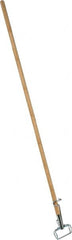 PRO-SOURCE - 60" Standard Wood Quick Connect Mop Handle - Metal Connector, Use with Wet Mops - Strong Tooling