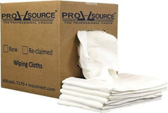 PRO-SOURCE - 12 Inch Long x 20 Inch Wide Virgin Cotton Diaper Rags - White, Lint Free, 5 Lbs. at 2 to 4 per Pound, Box - Strong Tooling