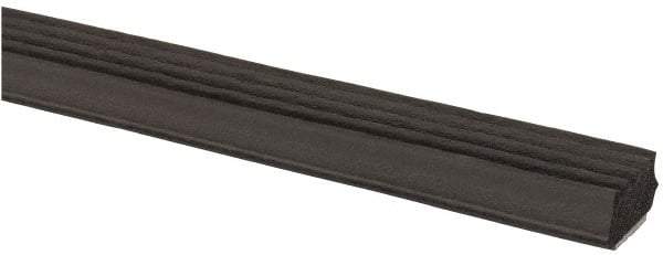 TRIM-LOK - 5/8 Inch Thick x 5/8 Wide x 100 Ft. Long, EPDM Rubber Ribbed Seal with Tape - Strong Tooling