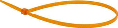 Value Collection - 9.8" Long Orange Nylon Standard Cable Tie - 40 Lb Tensile Strength, 70mm Max Bundle Diam - Strong Tooling