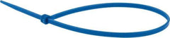 Value Collection - 9.8" Long Blue Nylon Standard Cable Tie - 40 Lb Tensile Strength, 70mm Max Bundle Diam - Strong Tooling