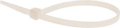 Value Collection - 8" Long Natural (Color) Nylon Standard Cable Tie - 50 Lb Tensile Strength, 54mm Max Bundle Diam - Strong Tooling