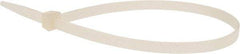 Value Collection - 14-1/2" Long Natural (Color) Nylon Standard Cable Tie - 120 Lb Tensile Strength, 106mm Max Bundle Diam - Strong Tooling