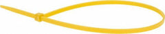 Value Collection - 14.6" Long Yellow Nylon Standard Cable Tie - 50 Lb Tensile Strength, 106mm Max Bundle Diam - Strong Tooling