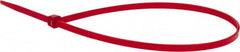 Value Collection - 14.6" Long Red Nylon Standard Cable Tie - 50 Lb Tensile Strength, 106mm Max Bundle Diam - Strong Tooling