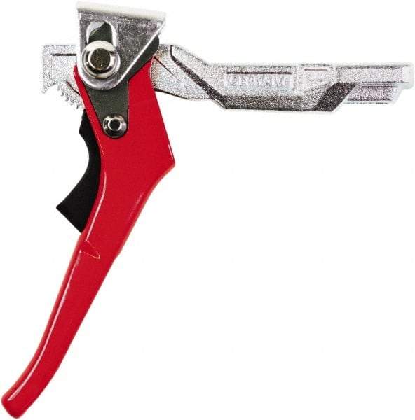 Bessey - 1,450 Lb Clamping Pressure, Steel, Ratcheting Handle, SLV Bar & Pipe Clamping Arm - 4-3/4" Throat Depth - Strong Tooling