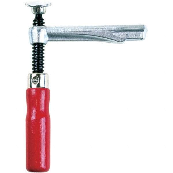 Bessey - 2,000 Lb Clamping Pressure, Steel, Straight Handle, SLV Bar & Pipe Clamping Arm - 5-1/2" Throat Depth - Strong Tooling