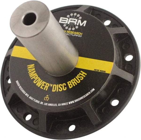 Brush Research Mfg. - 31/32" Arbor Hole to 0.968" Shank Diam Standard Collet - For 4, 5 & 6" NamPower Disc Brushes, Attached Spindle, Flow Through Spindle - Strong Tooling