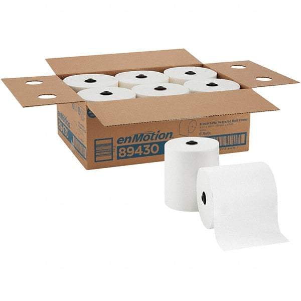 Georgia Pacific - Hard Roll of 1 Ply White Paper Towels - 8-1/4" Wide, 700' Roll Length - Strong Tooling