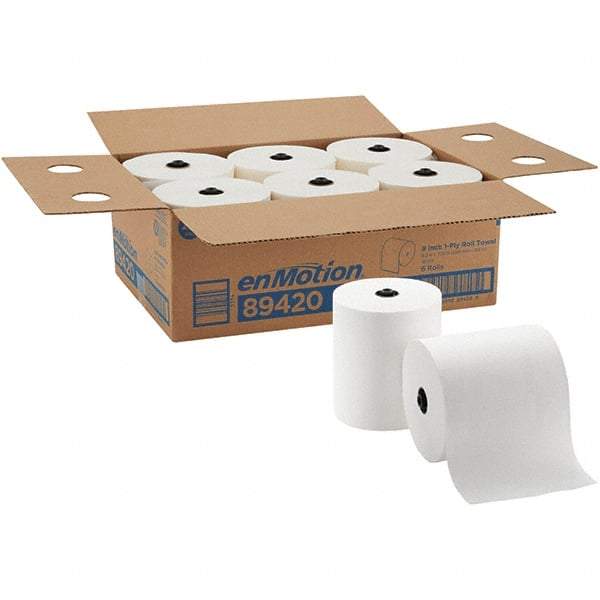 Georgia Pacific - Hard Roll of 1 Ply White Paper Towels - 8-1/4" Wide, 700' Roll Length - Strong Tooling