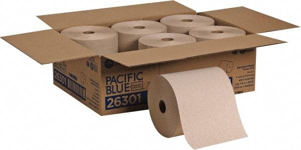 Georgia Pacific - Hard Roll of 1 Ply Brown Paper Towels - 7-7/8" Wide, 800' Roll Length - Strong Tooling