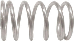 Associated Spring Raymond - 8.79mm OD, 0.8mm Wire, 21.5mm Free Length, Compression Spring - 7.04 Lb Spring Rating, 16.28 N Max Work Load, Stainless Steel - Strong Tooling