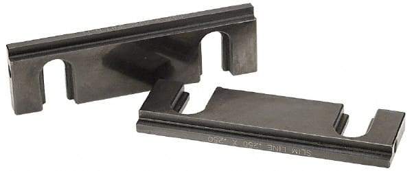 Snap Jaws - 6" Wide x 1-3/4" High x 1/2" Thick, Step Vise Jaw - Steel, Fixed Jaw, Compatible with 6" Vises - Strong Tooling