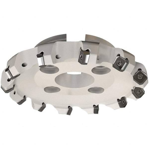 Iscar - 139.8mm Cut Diam, 40mm Arbor Hole, 7.15mm Max Depth of Cut, 45° Indexable Chamfer & Angle Face Mill - 14 Inserts, S845 SX.U 16.. Insert, Right Hand Cut, 14 Flutes, Through Coolant, Series Helido - Strong Tooling