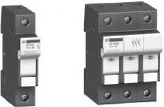 Schneider Electric - 3 Pole, 600 Volt, 30 Amp, DIN Rail Mount Fuse Holder - Compatible with CC Class, 52mm Wide Fuse - Strong Tooling