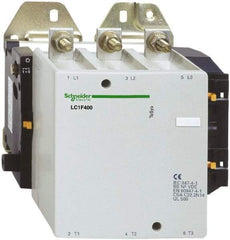 Schneider Electric - 3 Pole, 125 Coil VDC, 400 Amp at 440 VAC, Nonreversible IEC Contactor - Bureau Veritas, CCC, CSA, DNV, EN/IEC 60947-1, EN/IEC 60947-4-1, GL, JEM 1038, LROS, RINA, RMRoS, RoHS Compliant, UL Listed - Strong Tooling