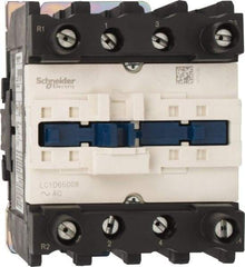 Schneider Electric - 4 Pole, 120 Coil VAC at 60 Hz, 80 Amp at 440 VAC, Nonreversible IEC Contactor - Bureau Veritas, CCC, CSA, CSA C22.2 No. 14, DNV, EN/IEC 60947-4-1, EN/IEC 60947-5-1, GL, GOST, LROS, RINA, RoHS Compliant, UL 508, UL Listed - Strong Tooling