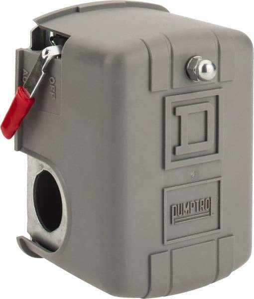 Square D - 1 and 3R NEMA Rated, 70 to 150 psi, Electromechanical Pressure and Level Switch - Fixed Pressure, 575 VAC, L1-T1, L2-T2 Terminal, For Use with Square D Pumptrol - Strong Tooling