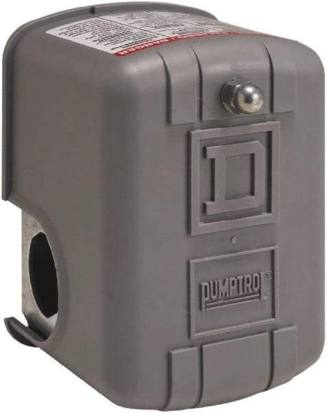 Square D - 1 and 3R NEMA Rated, 16 to 22 psi, Electromechanical Pressure and Level Switch - Adjustable Pressure, 575 VAC, L1-T1, L2-T2 Terminal, For Use with Square D Pumptrol - Strong Tooling