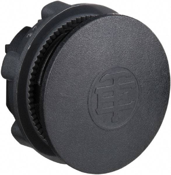 Schneider Electric - Flush Pushbutton Switch Blanking Plug - Black, Round Button - Strong Tooling