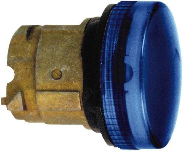 Schneider Electric - Blue Lens Pilot Light - Round Lens, Shock Resistant, Vibration Resistant, Water Resistant - Strong Tooling