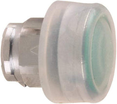 Schneider Electric - 22mm Mount Hole, Flush, Pushbutton Switch Only - Round, Green Pushbutton, Nonilluminated, Momentary (MO) - Strong Tooling