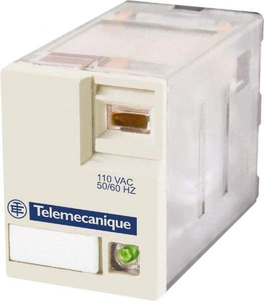 Schneider Electric - 750 VA Power Rating, Electromechanical Plug-in General Purpose Relay - 1 Amp at 250 VAC & 28 VDC, 2 Amp at 250 VAC & 28 VDC, 3 Amp at 277 VAC & 28 VDC, 4CO, 24 VDC - Strong Tooling