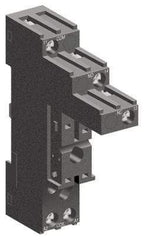 Schneider Electric - 250 VAC, 12 Amp, Flat Relay Socket - DIN Rail Mount, Panel Mount, IP20, Box Lug Separate Terminal - Strong Tooling