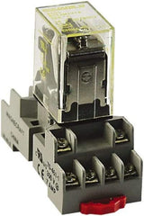 Square D - 14 Pins, 300 VAC, 10 Amp, Spade Relay Socket - DIN Rail Mount, Panel Mount, Screw Clamp Terminal - Strong Tooling