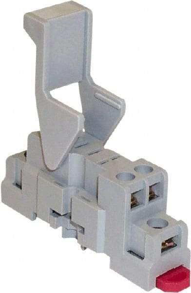 Square D - 5 Pins, 300 VAC, 15 Amp, Spade Relay Socket - DIN Rail Mount, Panel Mount, Screw Clamp Terminal - Strong Tooling