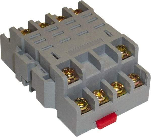 Square D - 14 Pins, 300 VAC, 10 Amp, Spade Relay Socket - DIN Rail Mount, Panel Mount, Screw Clamp Terminal - Strong Tooling