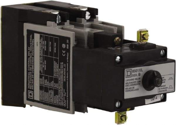 Square D - Electromechanical Screw Clamp General Purpose Relay - 10 Amp at 600 VAC, 2NO, 110 VAC at 50 Hz & 120 VAC at 60 Hz - Strong Tooling