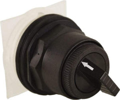 Schneider Electric - 30mm Mount Hole, 2 Position, Knob and Pushbutton Operated, Selector Switch Only - Black, Maintained (MA), without Contact Blocks, Anticorrosive, Weatherproof, Dust and Oil Resistant - Strong Tooling