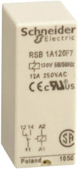 Schneider Electric - 3,000 VA Power Rating, Electromechanical Plug-in General Purpose Relay - 12 Amp at 250 VAC & 12 Amp at 28 VDC, 1CO, 120 VAC - Strong Tooling